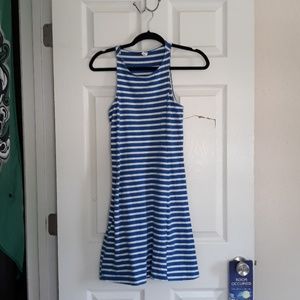 Blue and White Striped Old Navy Dress